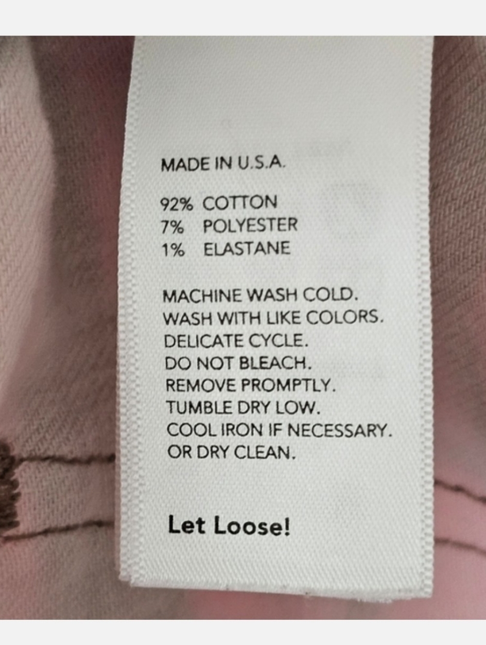 Kate Spade Saturday Jean Pink & Gray Spray Paint Abstract Design, Size 28 Skinny - Picture 9 of 9